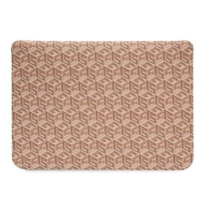 3. Guess GCube Stripes case for a 16" laptop - brown