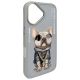 4. Nimmy Glasses Cool Dog iPhone 16 Case - Gray