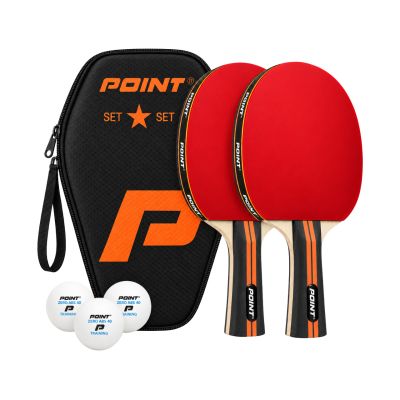 Point 1-Star table tennis set 2 rackets + 3 balls + cover KAT00922