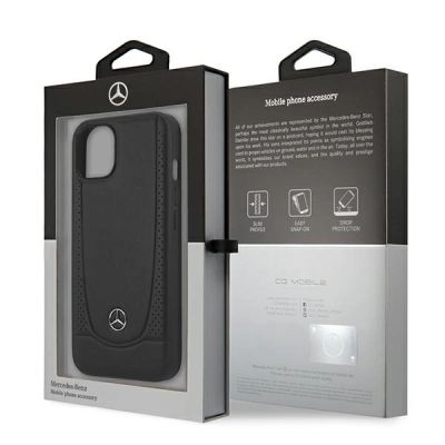 8. Mercedes-Benz Leather Urban Line Case for iPhone 13 / 14 / 15 - Black