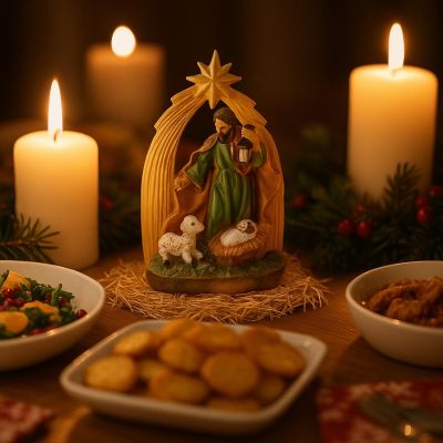 3. CHRISTMAS NATIVITY STABLE HOLY FAMILY 13CM JOSEPH