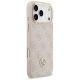 4. Guess 4G Strass Logo & Big Strap Metal Buttons MagSafe Case for iPhone 17 Pro Max - Pink