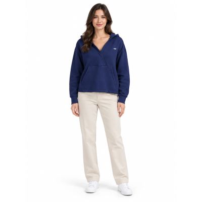 4. Women's envelope hoodie made of very soft knit fabric 4F 4FWAW26TSWSF2661-31S