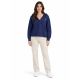 4. Women's envelope hoodie made of very soft knit fabric 4F 4FWAW26TSWSF2661-31S
