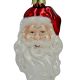 4. MOULDED GLASS SANTA CLAUS BAUBLE 14 CM SASKA GIFT & DECOR
