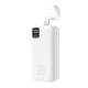 2. Wozinsky W8-W 30000mAh 30W Powerbank 2x USB-A and USB-C with Flashlight - White