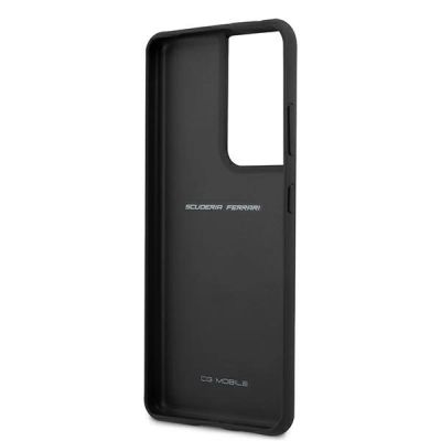 7. Ferrari FEOSIHCS21LBK S21 Ultra G998 black/black hardcase Off Track Leather Nylon Stripe