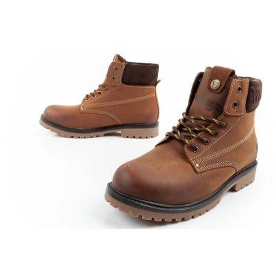 8. Wrangler Arch men's shoes Chelsea boots elegant ankle boots natural leather brown
