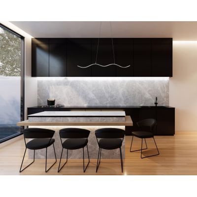 10. Activejet AJE-SARA LED ceiling lamp, silver, neutral white light, 1690 lm.