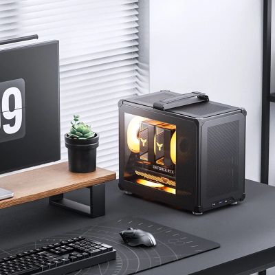 3. Jonsbo C6 MAX PC Case, Mini Case, Micro-ATX, Tempered Glass -