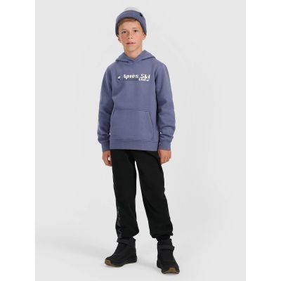 4. Boy's sweatshirt with hood, open, 4F 4FJRAW25TSWSM2416-32S