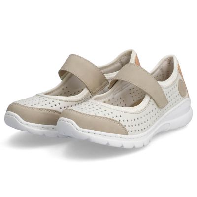 14. Comfortable Rieker W RKR575A openwork shoes, beige