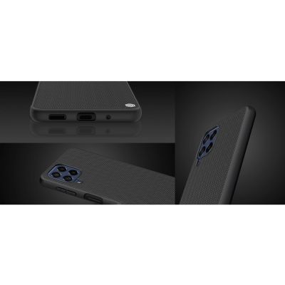 13. Nillkin Textured Case durable reinforced case with gel frame and nylon back for Samsung Galaxy M53 5G black
