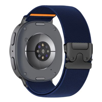 2. Tech-Protect Nylon Clasp Strap for Samsung Galaxy Watch 40/44/46 mm - Navy Blue