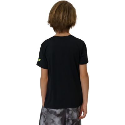 3. Boy's T-shirt 4F FNK M1966 deep black 4FJWSS26TFTSM1966 20S