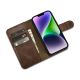 8. iCarer Oil Wax Wallet Case 2in1 Cover iPhone 14 Plus Anti-RFID Leather Flip Case Brown (WMI14220723-BN)