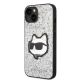 2. Karl Lagerfeld KLHCP14SG2CPS iPhone 14 6.1" silver/silver hardcase Glitter Choupette Patch