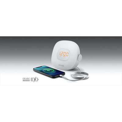4. Muse Light ML-198 CR Clock Radio, White