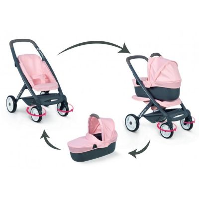 5. SMOBY Maxi Cosi 3-in-1 baby stroller pink