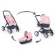 5. SMOBY Maxi Cosi 3-in-1 baby stroller pink