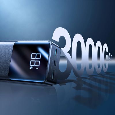 4. Joyroom power bank 30000mAh 22.5W PD QC3.0 AFC black (JR-QP193)