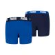 3. Puma Everyday Basic Kids Boxer Shorts 2 Pack Blue, Navy Blue 938971 06