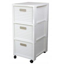 ROTHO Large bookcase with 3 drawers COUNTRY white