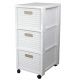 ROTHO Large bookcase with 3 drawers COUNTRY white
