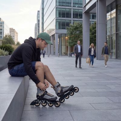 2. NA22151 ARMOUR GRAY ROLLER SKATES SIZE 39 NILS EXTREME