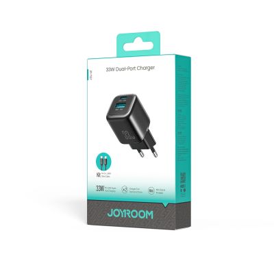 8. Joyroom JR-TG7 33W USB-A + USB-C wall charger with 30W USB-C - Lightning 1m cable - black