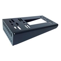 Mounting base for a pole, galvanized steel, RAL7016, for NICE, FAAC, GENIUS, SOMFY, BFT, DEA, CAME, GISE drives