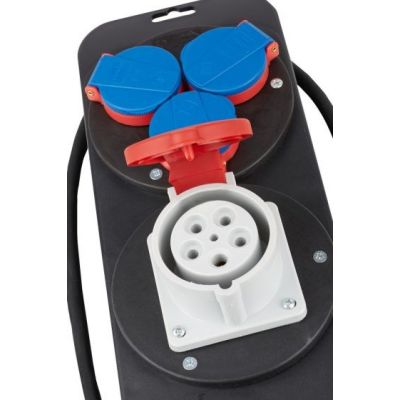 4. Brennenstuhl 1151600010 PDU power distributor 4 x network sockets Black, Blue, Red