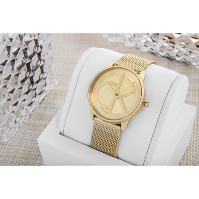 5. CALVIN KLEIN Iconic Mesh Women's Watch 25200034 + BOX