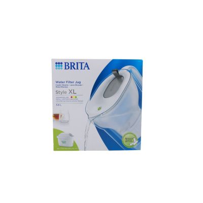 BRITA Wasserfilter-Kanne Style XL hellgrau (3.6l) incl. 1 MAXTRA PRO Kartusche