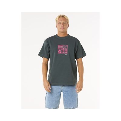 RIP CURL Raw Energy Zine Tee T-Shirt, turquoise