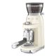 17. Smeg CGF03CREU Coffee Grinder 150W Cream