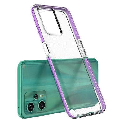 2. Spring Case for Realme 9 Pro silicone cover with frame light blue