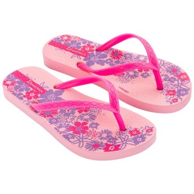 6. Ipanema Classic Happy pink children's flip-flops for girls