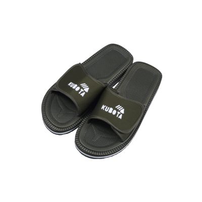 13. Kubota Velcro flip-flops khaki K0000-100-005-19-1