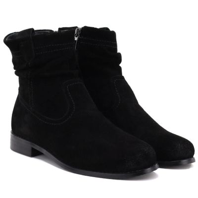 4. Women’s black unlined leather ankle boots Potocki JE19480
