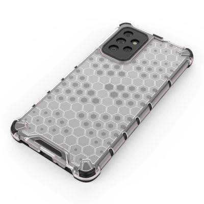 4. Honeycomb Case armor cover with TPU Bumper for Samsung Galaxy A72 4G transparent