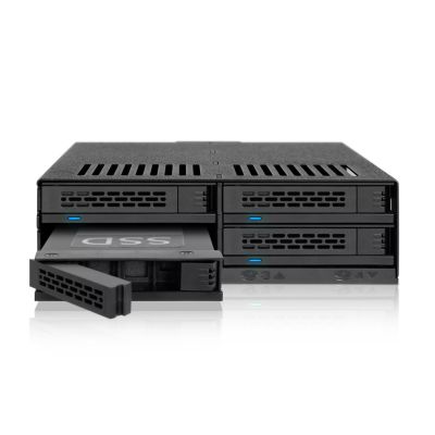 3. Icy Dock MB324SP-B, 0 TB, Serial ATA, Serial ATA II, Serial ATA III, Serial Attached SCSI (SAS), 440g, Desktop