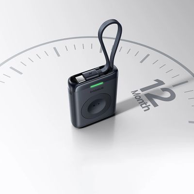 11. Baseus EnerFill FW11 5W Power Bank for Apple Watch with Built-in Cable - Black