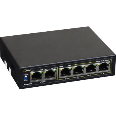 4. PoE switch PULSAR S64 (6x 10/100Mbps)