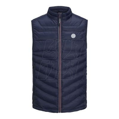 Jack &amp; Jones JJHero Bodywarmer Collar vest 12211790 Navy Blazer/Contrast