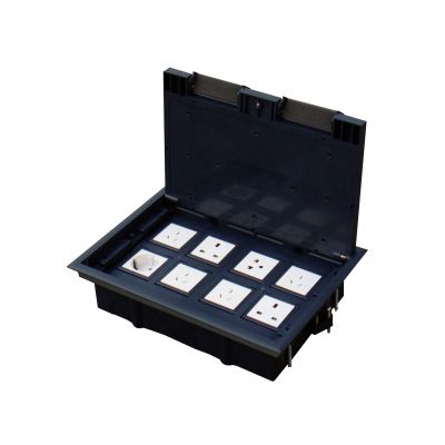 Floor box 8M (45x45) adjustable depth, for technical floor (optional screed) ALANTEC