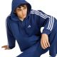 5. Men's adidas Essentials 3-Stripes Fleece Full-Zip Hoodie Navy Blue KY4144