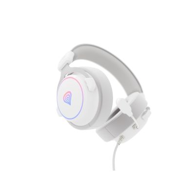 11. GENESIS Neon 764 Wired Headband Gaming Headset USB Type-A White
