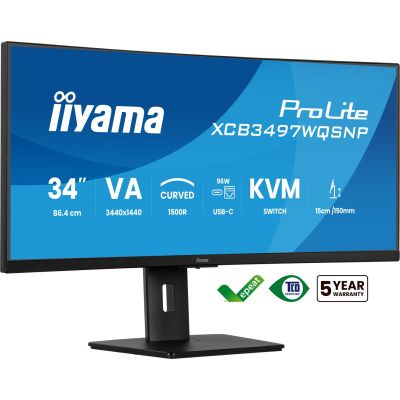 10. iiyama XCB3497WQSNP-B1 34" Monitor - Flat Screen - 86.4 cm