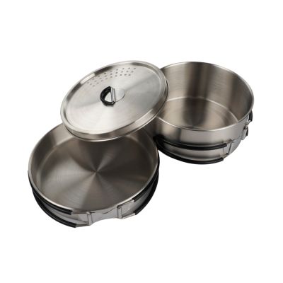 5. Campingaz Trekking Kit 2197185 Steel Cookware Set